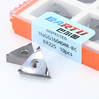 TNGG160402R-BC BR225 Revêtement multi-éléments Dureté HRA92 Usinage par tournage Tour à métaux et tour de type -