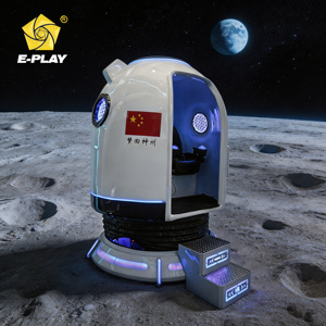 Simulador de Vuelo VR Eplay Indoor Double Space Capsule, Nave Espacial para 2 Jugadores, 100 Juegos, Simula el Despegue de un Cohete en el Aeropuerto - Product Image 1