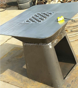 Table à feu en <span class=keywords><strong>acier</strong></span> corten utilisée pour les fêtes de famille avec <span class=keywords><strong>barbecue</strong></span> - Product Image 5
