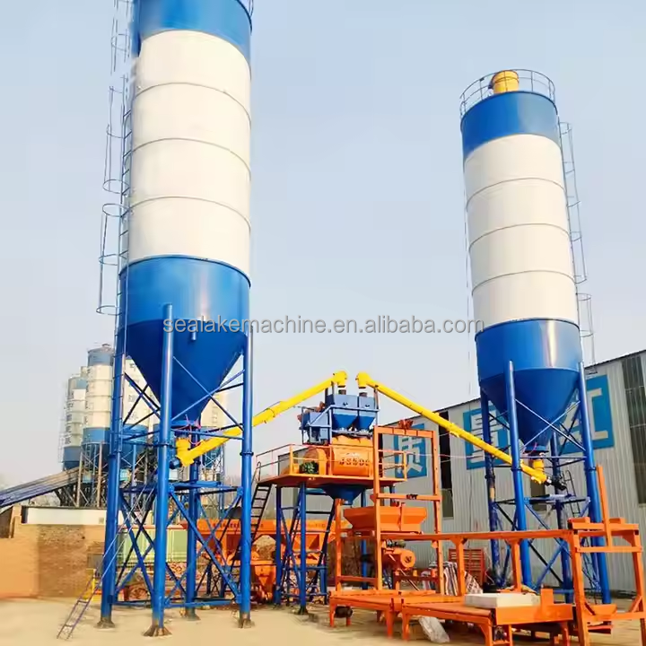 New HZS50 Smart Concrete Mixing Plant and Commercial Concrete Batching Plant Condition New