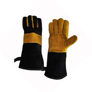Guantes de soldadura de cuero personalizados de alta calidad Guantes de trabajo a prueba de fuego de fabricante profesional al por mayor disponibles - Product Image 1