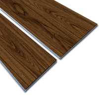 Wasserdichter Starrkern-Holzoptik-Vinyl-Klickboden Feuerfester Rutschfester Kratzfester SPC-Bodenbelag für Küche und Büro