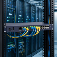 Gateway VoIP IAD600-8FXO Gigabit SIP, Convertitore da Analogico a IP con 2 Porte GE RJ45 per Sistemi Telefonici Aziendali