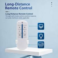 Contrôleur d'éclairage LED intelligent KaiYi KY-A05 à quatre voies, télécommandé, pour système de maison intelligente, portée 30m