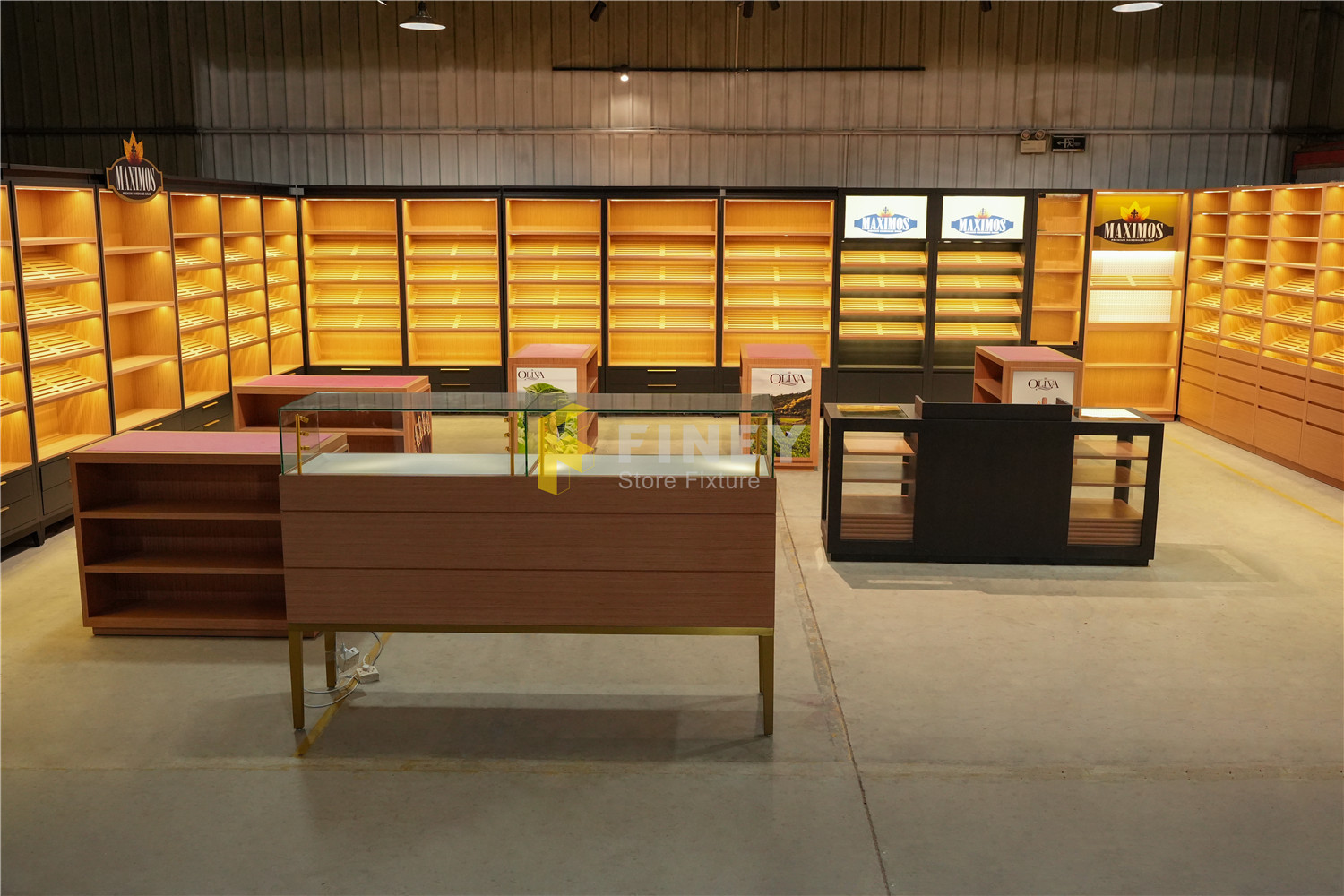 Décoration de magasin de cigares