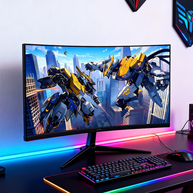 High Quality LED Monitor 24 27 32 34Inch Flat Borderless Professional Curved Gaming Monitors PC Lcd Monitors 1ms Desktop