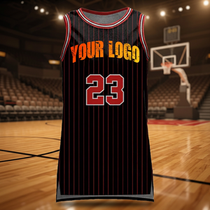 Maillot de basket personnalisé, créez vos propres maillots de basket, sublimation, unisexe, court, séchage rapide, respirant, 100% polyester - Product Image 4
