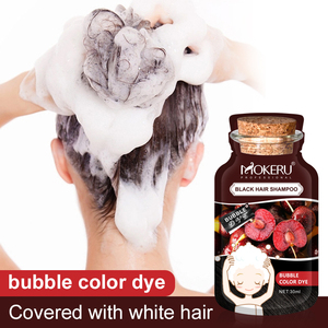 Mokeru Fabricant 30ml * 6 <span class=keywords><strong>Buuble</strong></span> Shampooing de coloration capillaire Fomular naturel dans la teinture capillaire Bulle - Product Image 2