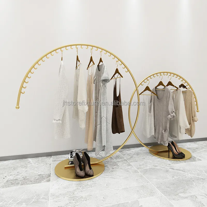 New Design Adjustable Indoor Clothes Drying Rack Double Clothing Rack Men Women For Store Sale