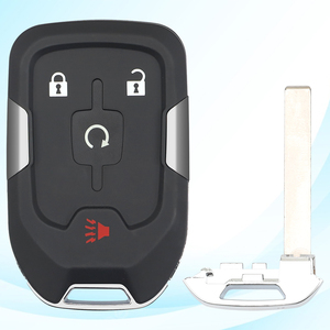MS 3 + 1 botón Inicio Hoja sin cortar Control remoto Funda para llave para Chevrolet GMC Smart Keyless Vehicle Blank Car <span class=keywords><strong>Key</strong></span> Fob Shell - Product Image 2