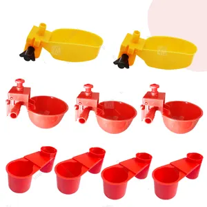 Automatic Plastic Bird Drinker Cups Water Bottle Pigeon Drinker Pipe Cups For Quail Dove Chicken Cage