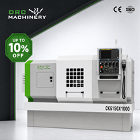 Torno CNC de Cama Plana CK6150, 500mm de Diámetro de Torneado, Económico, con Torreta de 4 Estaciones y Velocidad Variable Continua (VFD)