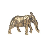 1 pièce Ornement de bureau en laiton, sculpture d'éléphant mamouth en bronze, figurine de thé, artisanat