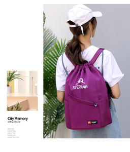 Supplier Custom Logo <b>Drawstring</b> <b>Backpack</b> Draw String Sports <b>Backpack</b> Promotional Bag Custom <b>Drawstring</b> Gym Bags School <b>Backpack</b> - Product Image 4