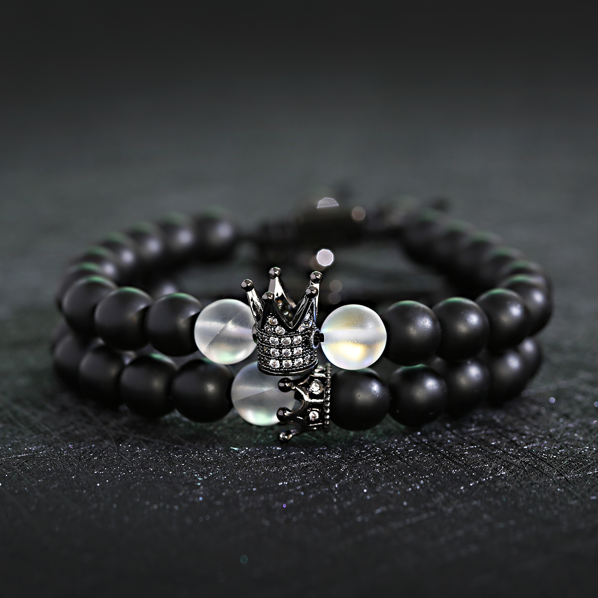 friendship bracelet couple crown bracelets