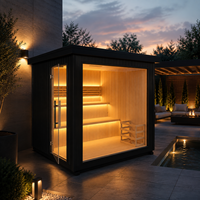 Ruang Sauna Kayu Inframerah Ukuran Kustom OEM untuk Spa Rumah Tangga, Salon, dan Berbagai Penggunaan Komersial Luas