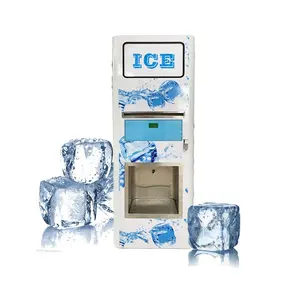 Mesin penjual es kantung 1-4Kg komersial mesin penjual es batu besar pintar