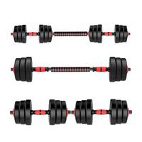 Ensemble d'haltères réglables personnalisables avec logo d'usine, 10 kg, 20 kg, 24 kg, 30 kg, 40 kg, haltères de gym pour usage domestique