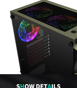 Caja de ordenador personalizada Golden Armor Tower/ITX placa base Gaming CPU gabinete <span class=keywords><strong>PC</strong></span> Case / Micro-ATX / Mini-ITX Desktop Gaming - Product Image 2