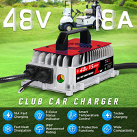 Pengisi Daya Baterai Lithium 14.6V 40A LiFePO4 12V IP67 Tahan Air Adaptor Universal Tertutup untuk Sepeda Motor/Skuter