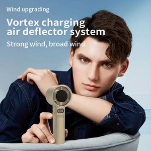 120-Speed Stepless Adjustable Handheld Portable <b>Mini</b> Turbo <b>Fan</b> With Led Digital Display for Summer - Product Image 5