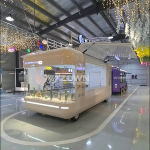 Remorque alimentaire compacte et incurvée avec grande fenêtre transparente, camion mobile de vente de boissons - Product Image 6