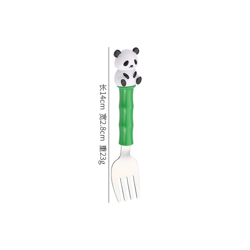 Tenedor Panda Blanco [Acero Inoxidable 304]