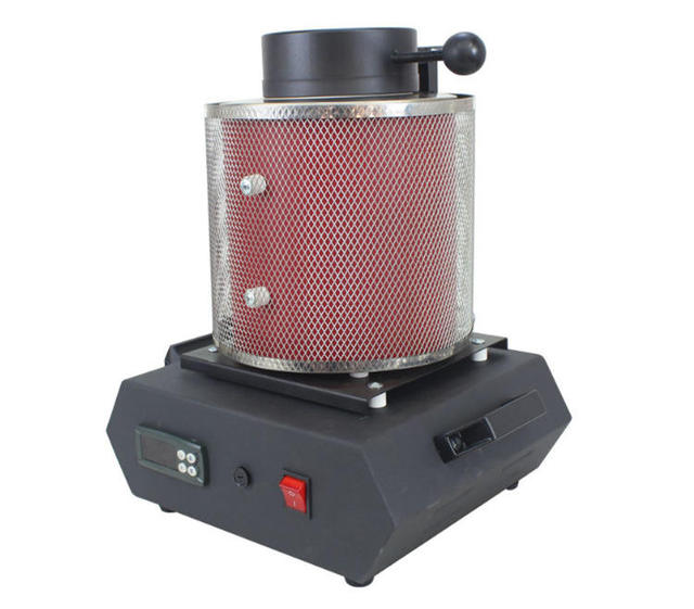Small Melting Furnace Gold Melting Machine with Graphite Crucible for Heating Casting Refining Gold Silver Jewelry