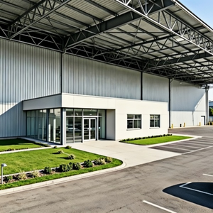 Entrepôt en acier préfabriqué écologique <span class=keywords><strong>de</strong></span> petite taille, entrepôt en acier galvanisé pour le stockage temporaire <span class=keywords><strong>de</strong></span> marchandises - Product Image 2