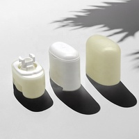 Nouveau Produit Recyclable et Rechargeable 15g PP Tube Ovale Mini Récipient en Plastique Couvercle pour Déodorant Parfum Lotion Crème Emballage