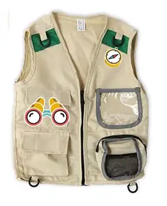 Children Backyard Explorer Costume Safari Cargo Vest for kids boys girls