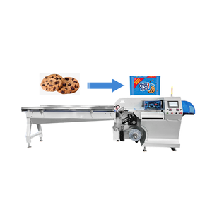 Automatico orizzontale barretta di cioccolato caramelle avvolgimento sapone flusso cucchiaio cotone sanitario che fa macchina imballatrice cuscino - Product Image 2