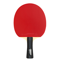 La plus populaire raquette de ping-pong 4 étoiles en carbone ébène 7 plis Pro raquette de tennis de table avec caoutchouc de qualité compétitive