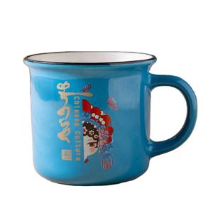 Souvenirs de Pékin, cadeau national, style chinois, caractéristiques de l'opéra de Pékin, mug en céramique, ornement en émail, tasses - Product Image 5