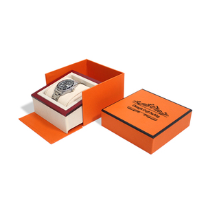 Cam cứng nhắc hộp giấy có thể tháo rời nắp Xốp Chèn miếng bọt biển cho nam giới sang trọng đồng hồ hiển thị quà tặng bao bì vật liệu tái chế - Product Image 1