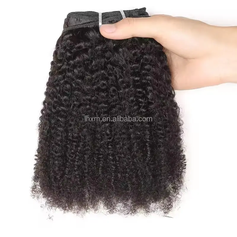 Virgin Kinky Curls clip in Human Hair Extensions hair Black Afro Kinky Curly Human Hair Extensions clip ins For Black Women