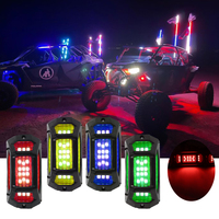 Luces LED RGBW para Automóviles, Barcos y Rocas, con Control por Aplicación, 4/6/8 Pods, con Modo de Control por Bluetooth