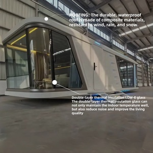 Capsula Spaziale Prefabbricata a Bassissimo Consumo Energetico con Prestazioni Termiche Elevate, Design Contemporaneo per Soggiorno e Camera da Letto, con <span class=keywords><strong>App</strong></span> - Product Image 5