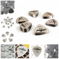Médiator de guitare en métal 0.3mm mince couleur argent durable professionnel basse Ukelele médiators amplificateur guitare basse