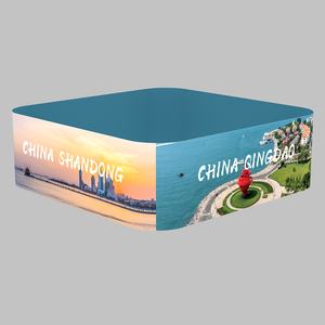 Équipement <span class=keywords><strong>de</strong></span> salon professionnel suspendu, personnalisé, en aluminium, forme incurvée, imprimé par sublimation thermique, durable, léger et portable - Product Image 4