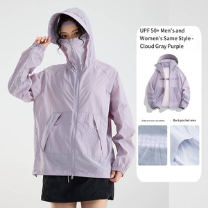 Nouvelle veste de protection solaire en soie glacée style montagne 2026, unisexe, coupe ample et légère, anti-UV, idéale pour la randonnée estivale en extérieur - Product Image 3