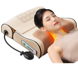 Neck Shoulder Massager Electric Heating Vibration Kneading Massage Pillow For Head Neck Back Waist Legs 36V Plug In B809 - Product Image 1