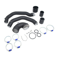 Cho BMW 2014-2020 M3 F80 M4 F82 F83 2018-2022 M2C F87 S55 3.0T TOP Mount intercooler với phí Ống kit vật liệu nhôm