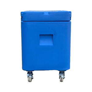 Glacière portable rotomoulée en PE de <span class=keywords><strong>haute</strong></span> qualité, 330L, avec roues de chariot, personnalisable, pour stockage de glace sèche, qualité alimentaire - Product Image 5