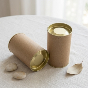 Tube en papier de qualité alimentaire 73x1.5x121mm pour thé, boîte hermétique en carton, emballage résistant à l'humidité, approvisionnement personnalisé - Product Image 1
