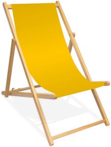 Hot Tumbona Sling clásico plegable de madera imagen completa impresa silla de madera de playa