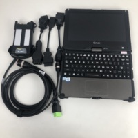Ordinateur portable tablette V110 pour UD Mack pour Renault Truck Excavator Diagnostic Tool V2.8 PTT Dev2.exe Vocom II 88890400 VOCOM2 88890300