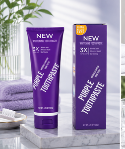 Dentifrice Violet Effervescent 60g à Succès – Formule Menthe Éclaircissante Instantanée – Accessoires de Blanchiment <span class=keywords><strong>Dentaire</strong></span> Multi-Usages pour Adultes - Product Image 2