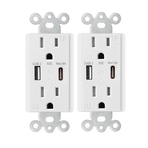 2.4A <span class=keywords><strong>USB</strong></span> A + C cửa hàng 15 amp Duplex điện tường Ổ Cắm Công Nghiệp <span class=keywords><strong>USB</strong></span> sạc cho các bệnh viện và văn phòng - Product Image 3