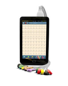 Macchina <span class=keywords><strong>ECG</strong></span> touch screen capacitivo da 7 pollici multilingue a 12 piombo - Product Image 3